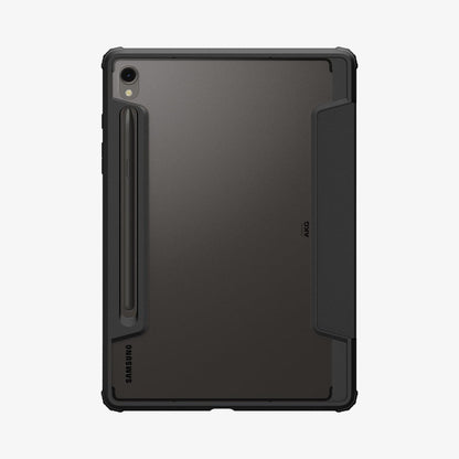 ACS07077 - Galaxy Tab S9 Case Ultra Hybrid Pro in black showing the back