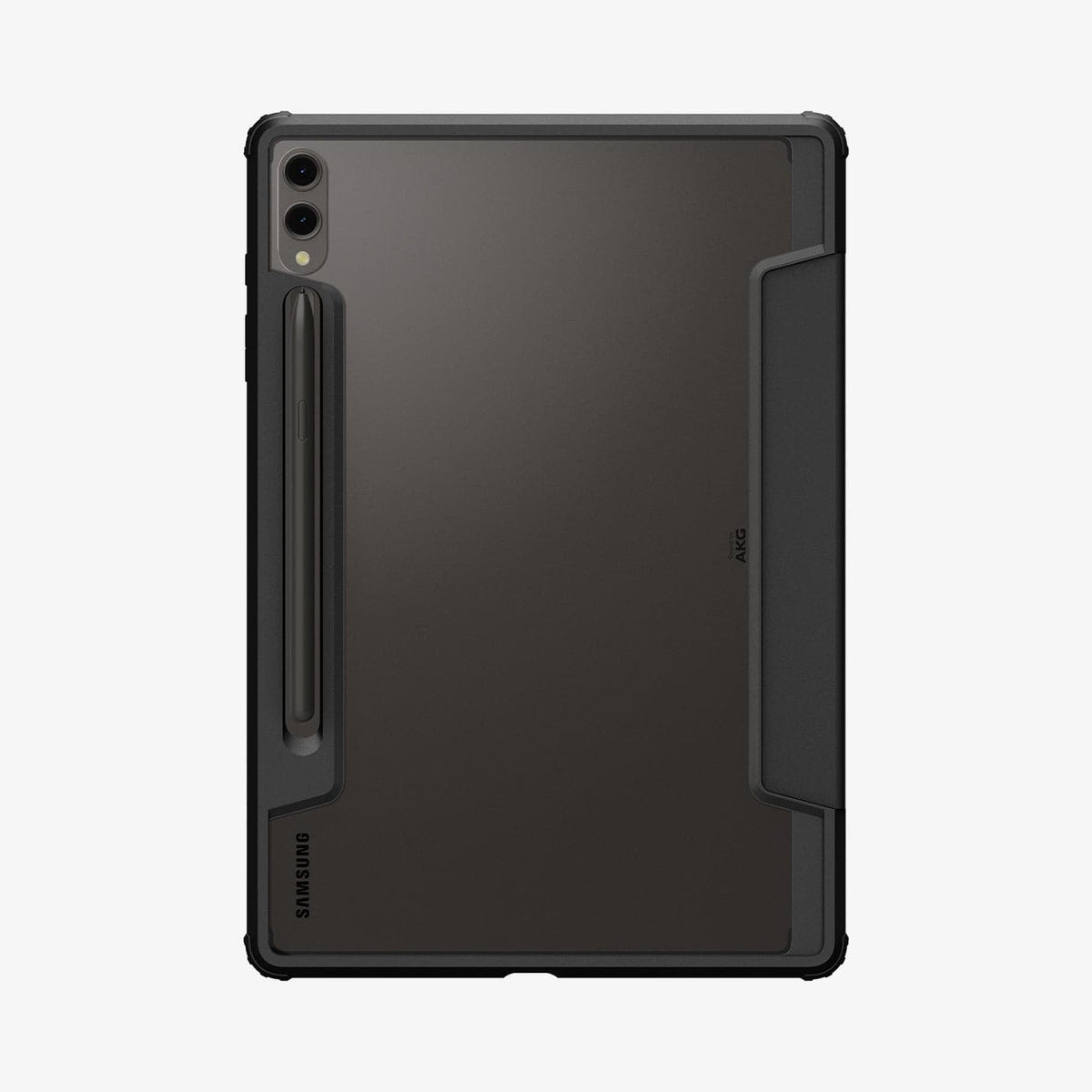 ACS07076 - Galaxy Tab S9 Plus Case Ultra Hybrid Pro in black showing the back