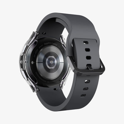 ACS03475 - Galaxy Watch 5/4 (44mm) Case Ultra Hybrid in crystal clear showing the back and inside of band