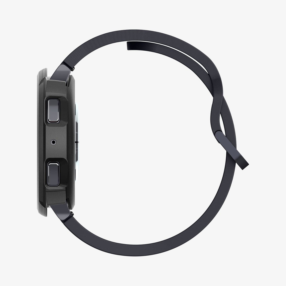 ACS06393 - Galaxy Watch 6 (40mm) Case Liquid Air in matte black showing the side