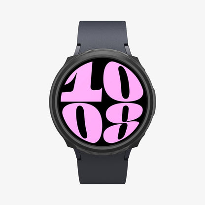 ACS06393 - Galaxy Watch 6 (40mm) Case Liquid Air in matte black showing the front