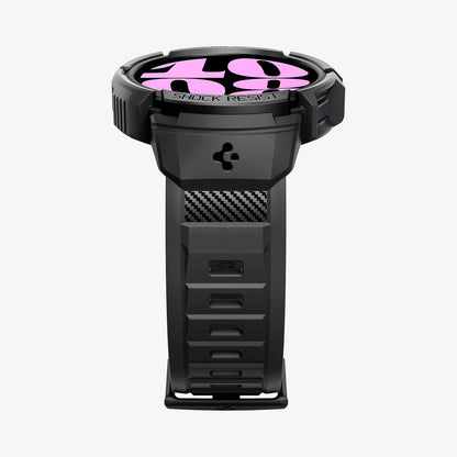 ACS06501 - Galaxy Watch 6 (40mm) Case Rugged Armor Pro in black showing the bottom and partial front