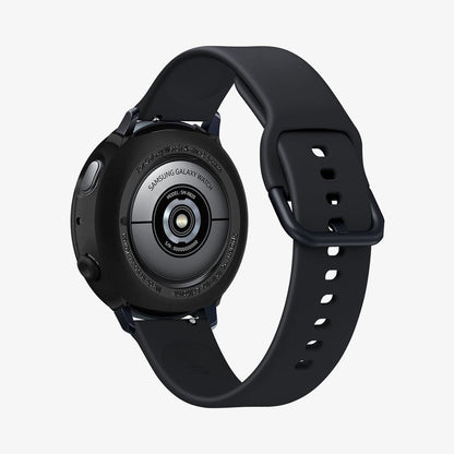 ACS00218 - Galaxy Watch Active 2 (40mm) Case Liquid Air in black showing the back and inside of band