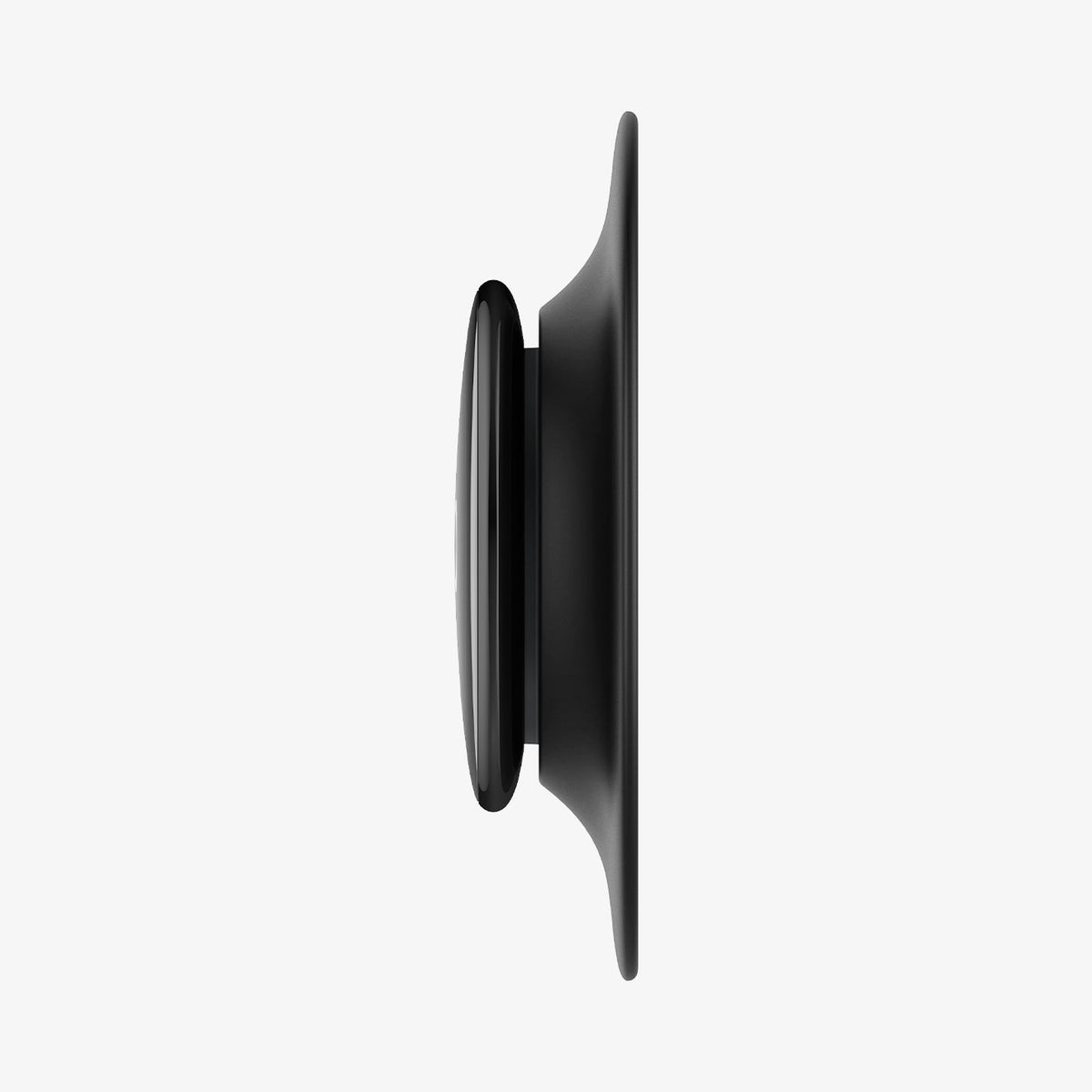 AHP09219 - Google Nest Learning Thermostat 4th Gen Wall Plate in Matte Black showing the side