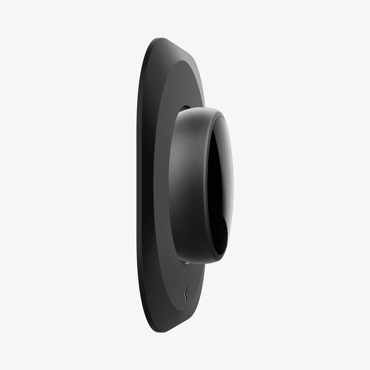 AHP03711 - Google Nest Learning Thermostat 3G Wall Plate in black showing the side