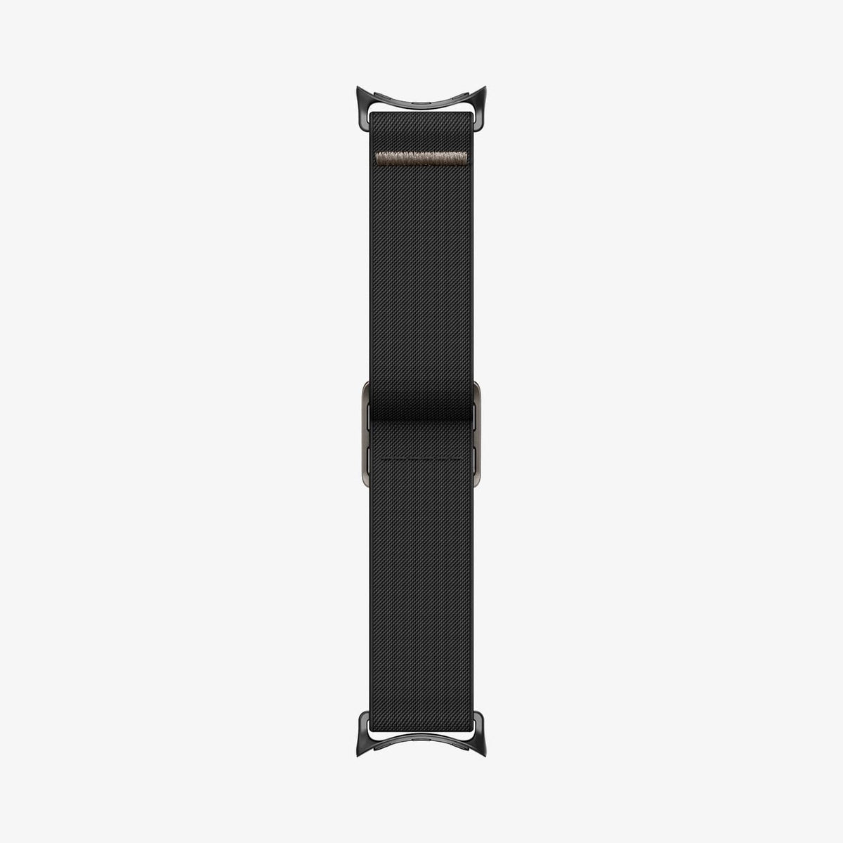 AMP06348 - Pixel Watch Series Case Lite Fit in black showing the watch band laid out flat