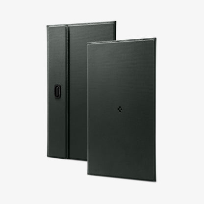 ACP08883 - Registration Card Holder | IC100 in Military Green showing the back and front of the card holder