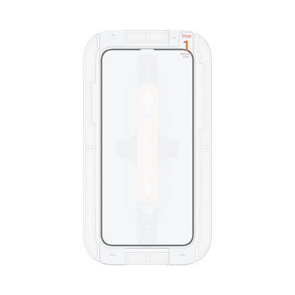 063GL25358 - iPhone XS / X Screen Protector GLAS.tR EZ Fit showing the screen protector inside of ez fit tray