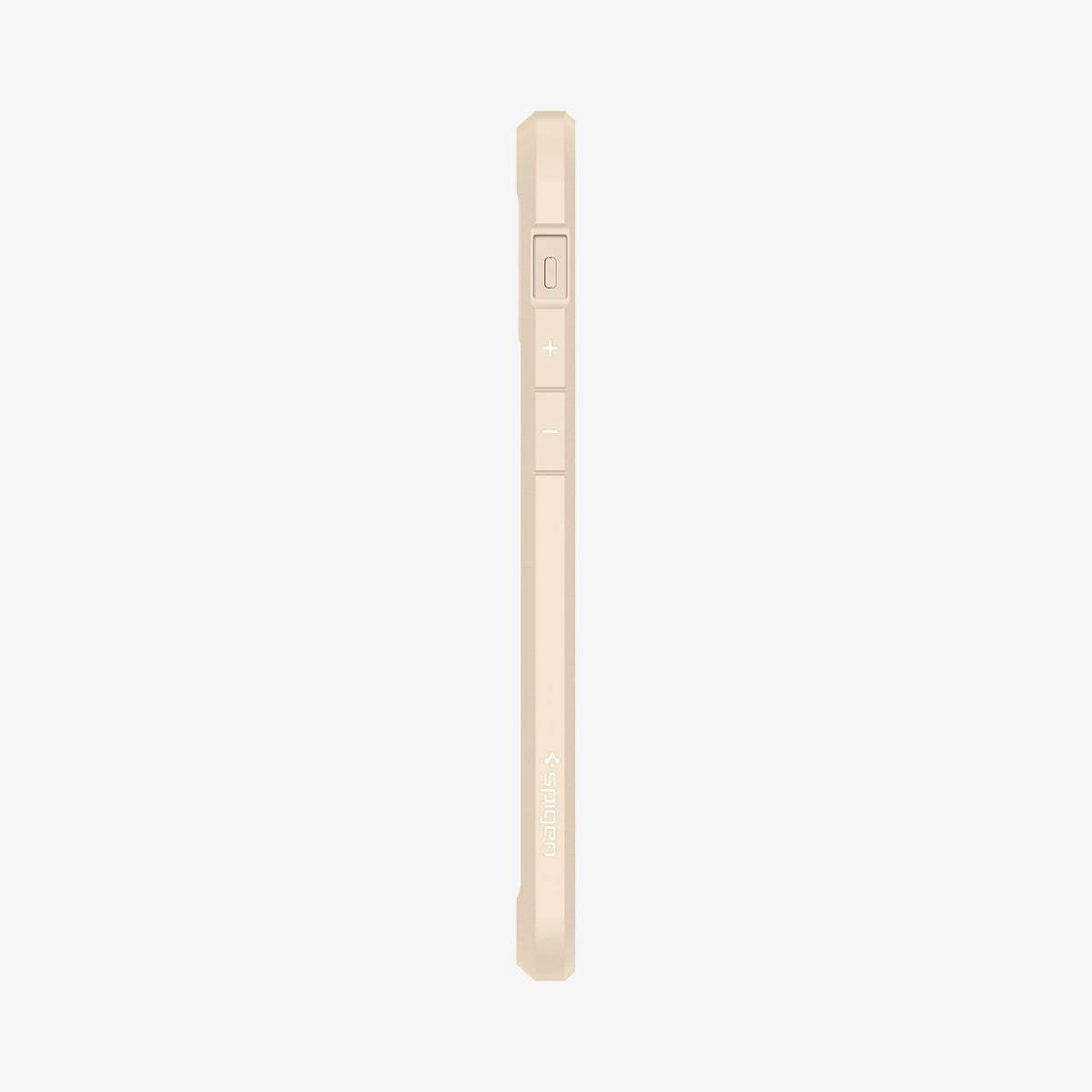 ACS02177 - iPhone 12 Pro / 12 Case Ultra Hybrid in sand beige showing the side with volume controls