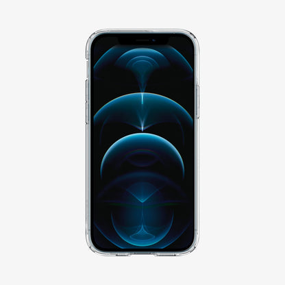ACS01702 - iPhone 12 Pro / 12 Case Ultra Hybrid in crystal clear showing the front