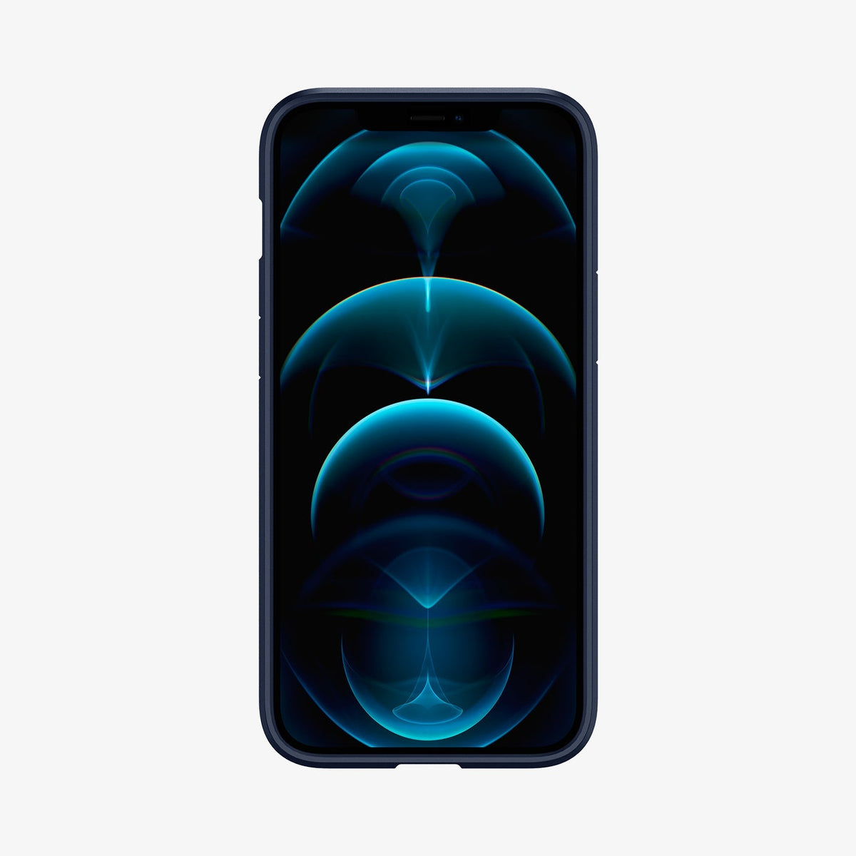 ACS02248 - iPhone 12 Pro Max Case Ultra Hybrid in navy blue showing the front