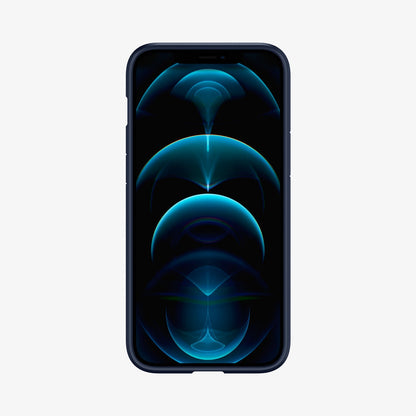 ACS02248 - iPhone 12 Pro Max Case Ultra Hybrid in navy blue showing the front