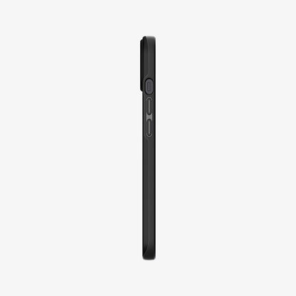 ACS03677 - iPhone 13 Case Thin Fit in black showing the side with volume controls