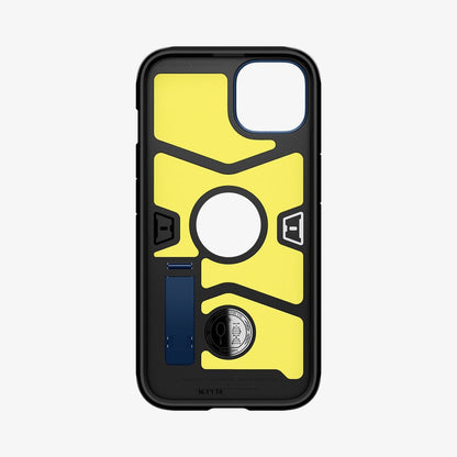 ACS03541 - iPhone 13 Case Tough Armor in navy blue showing the inside of case