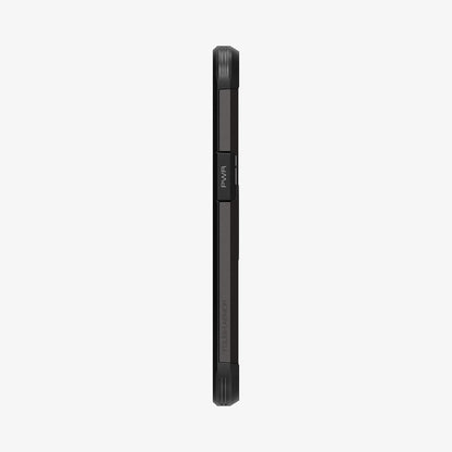 ACS03538 - iPhone 13 Case Tough Armor in gunmetal showing the side