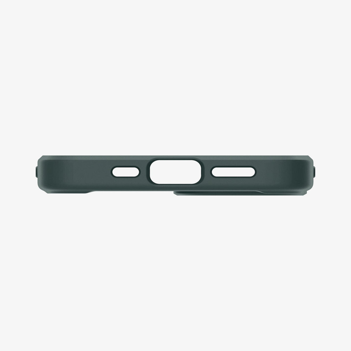 ACS04562 - iPhone 13 Case Ultra Hybrid in Midnight Green showing the bottom