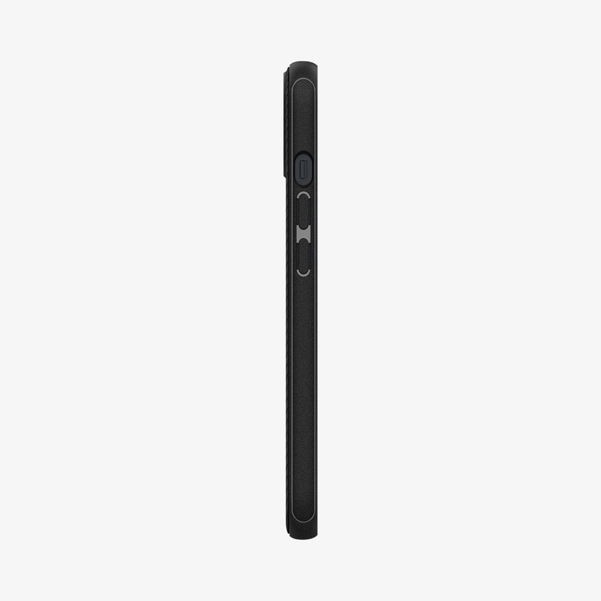ACS03680 - iPhone 13 Mini Case Mag Armor in black showing the side with volume controls