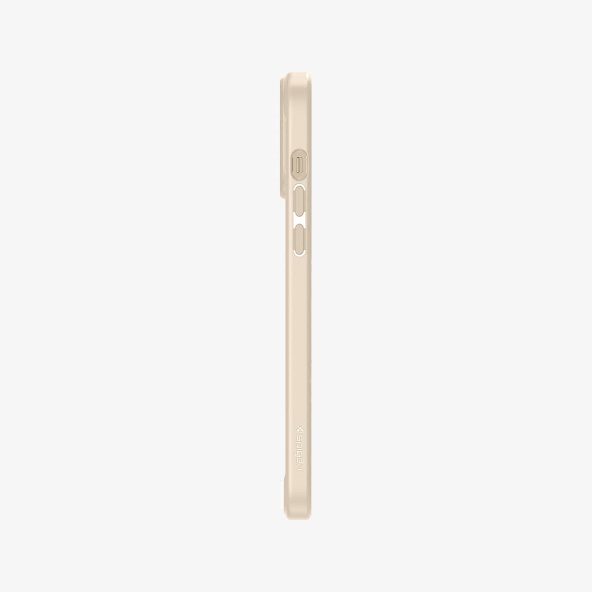 ACS03208 - iPhone 13 Pro Max Case Ultra Hybrid in sand beige showing the sides with volume controls