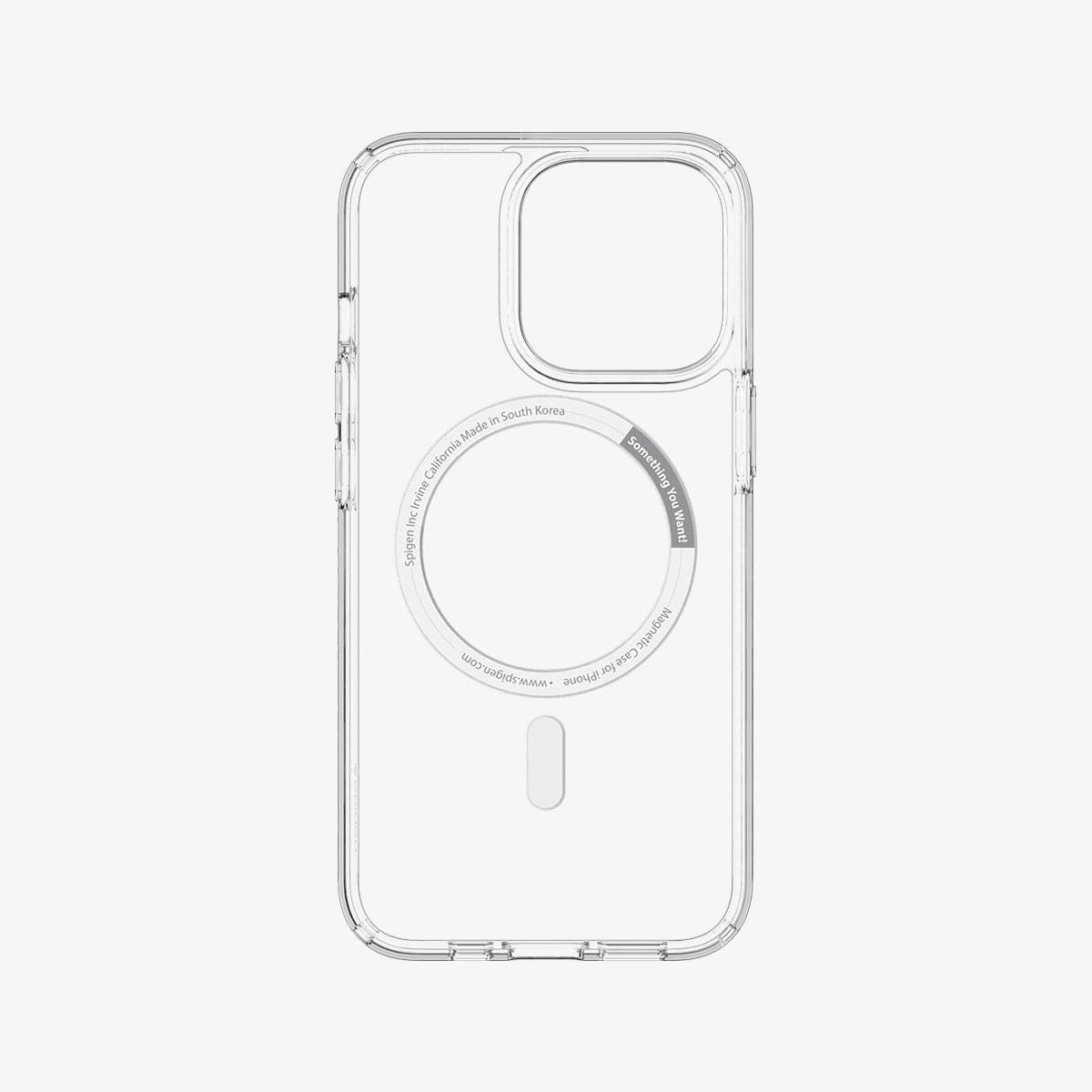 ACS03268 - iPhone 13 Pro Case Ultra Hybrid Mag Safe Compatible in black showing the inside of case