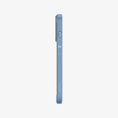 ACS04132 - iPhone 13 Pro Case Ultra Hybrid in sierra blue showing the side with volume controls