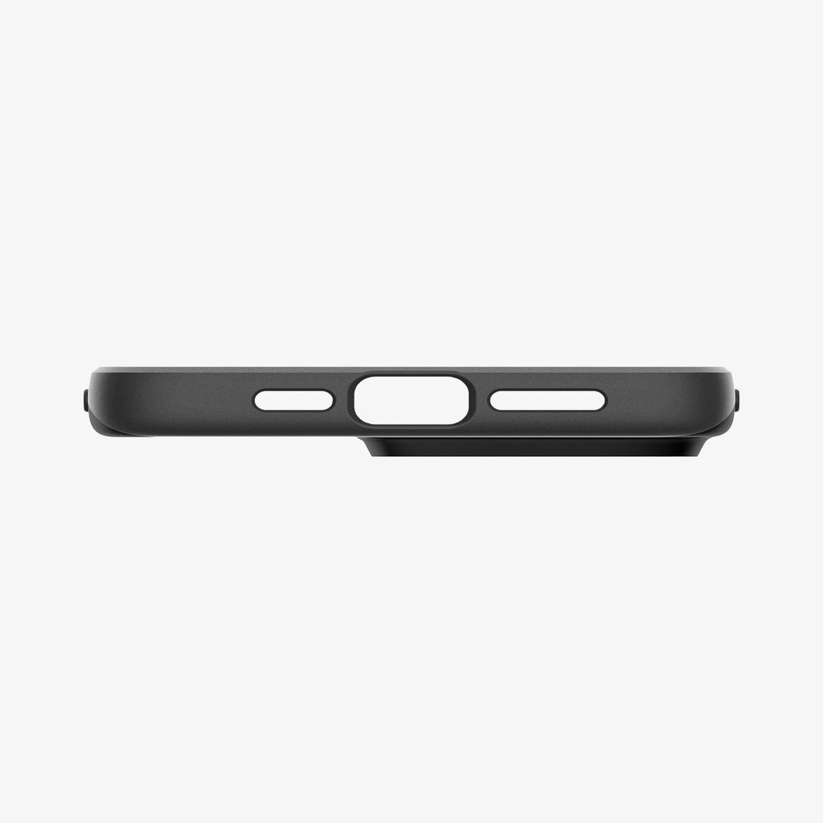 ACS06686 - iPhone 15 Pro Case Thin Fit in black showing the bottom
