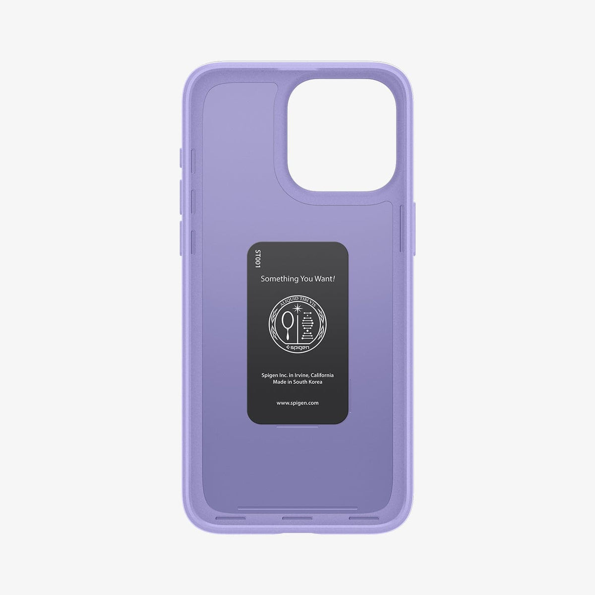ACS06692 - iPhone 15 Pro Case Thin Fit in iris purple showing the inside of case