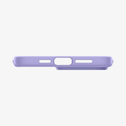 ACS06692 - iPhone 15 Pro Case Thin Fit in iris purple showing the bottom