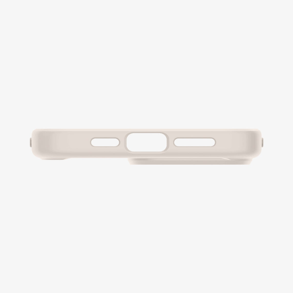 ACS07214 - iPhone 15 Pro Ultra Hybrid Case in Natural Titanium showing the bottom
