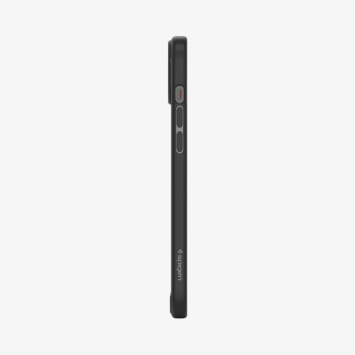 ACS06656 - iPhone 15 Plus Case Ultra Hybrid in frost black showing the side with volume controls