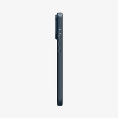 ACS06546 - iPhone 15 Pro Max Case Thin Fit in metal slate showing the side