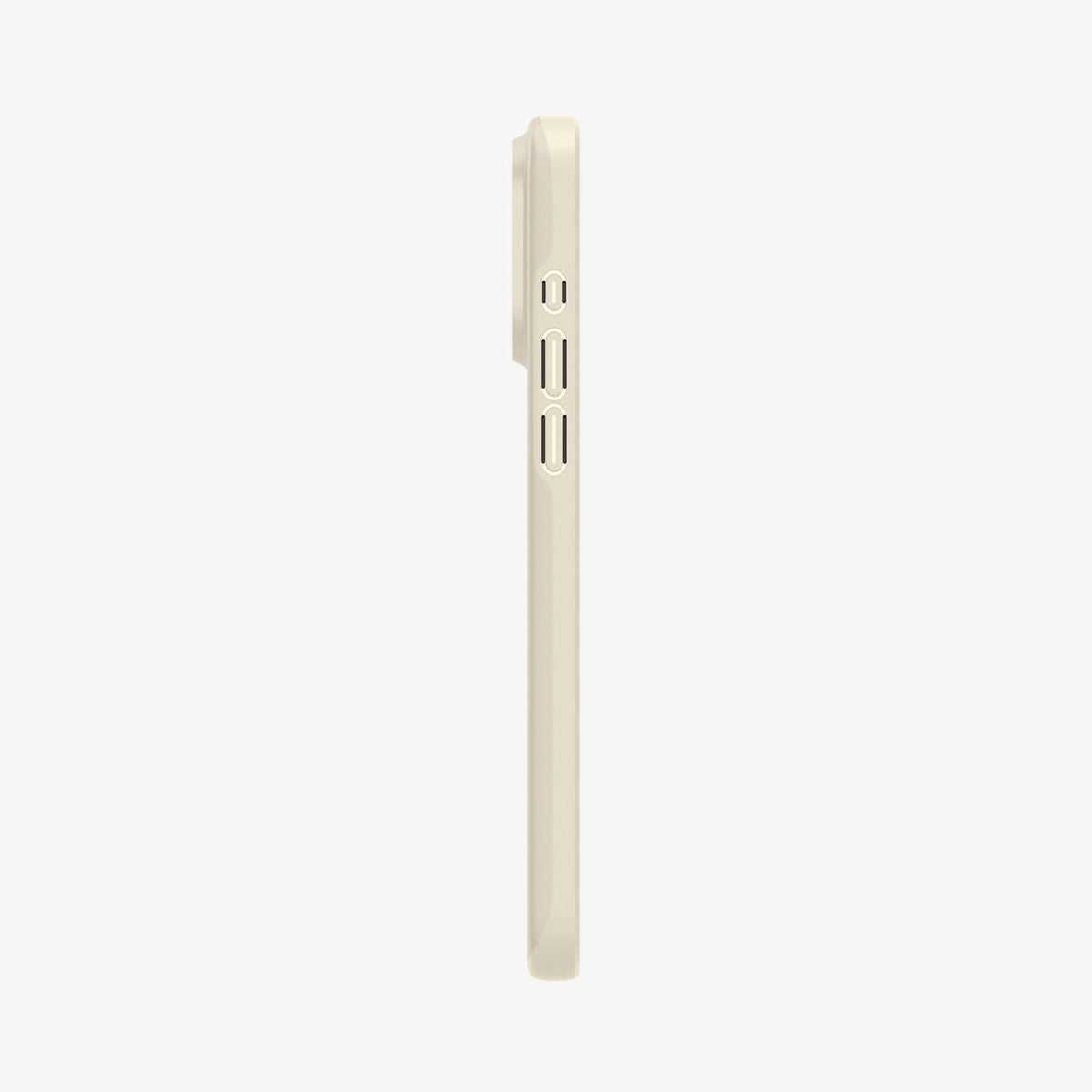 ACS06551 - iPhone 15 Pro Max Case Thin Fit in mute beige showing the side