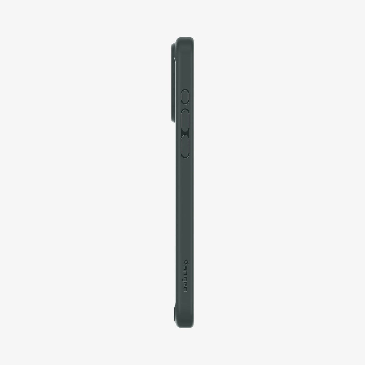 ACS06569 - iPhone 15 Pro Max Case Ultra Hybrid in frost green showing the side with volume controls
