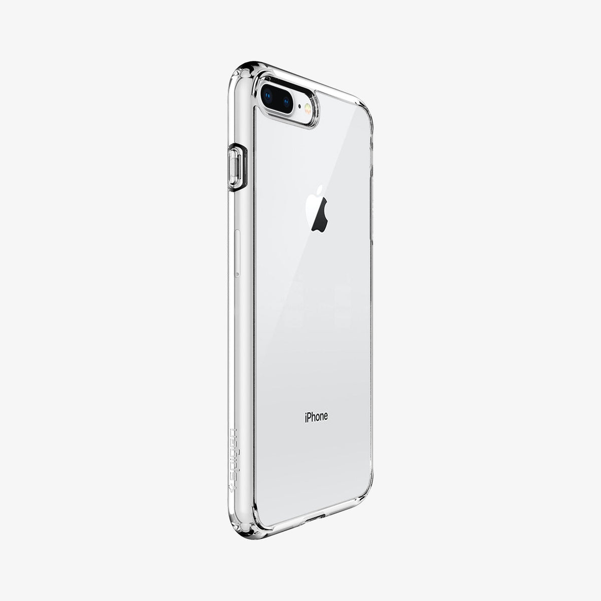 043CS21052 - iPhone 8 Plus Ultra Hybrid in Crystal Clear showing the back and partial back