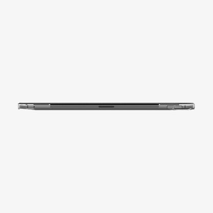 ACS09439 - iPad Pro 13-inch (2024) Case Liquid Air Folio in Black showing the side with volume buttons