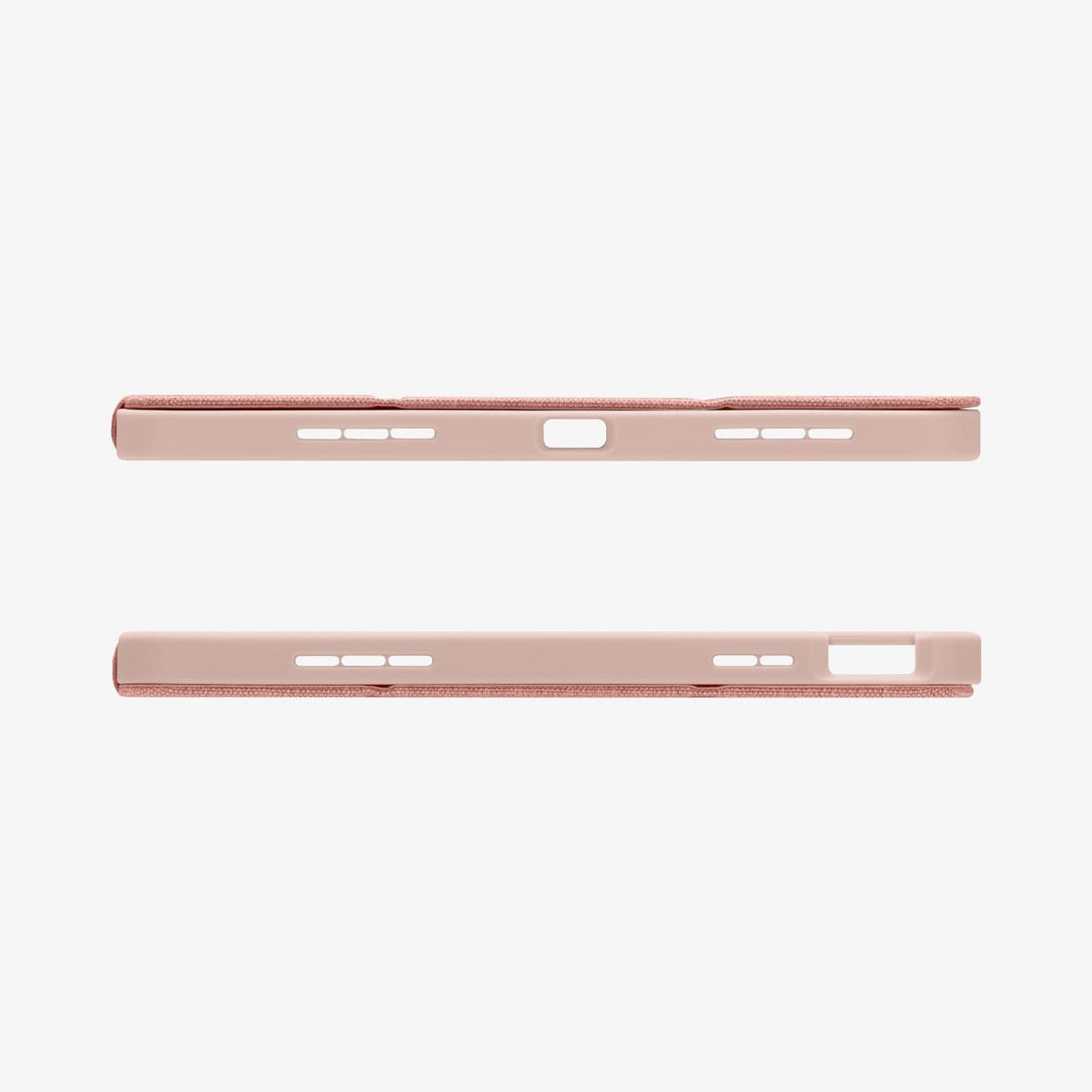 ACS05307 - iPad 10.9" Case Urban Fit in rose gold showing the top and bottom with precise cutouts