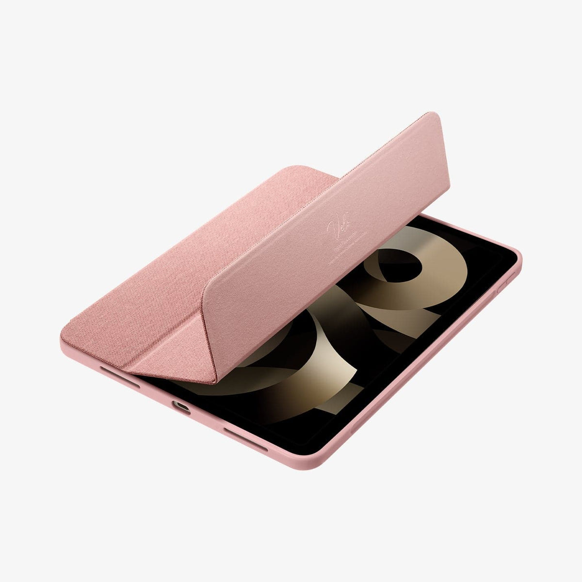 ACS01944 - iPad Air 10.9" Case Urban Fit in rose gold showing the front with cover half open