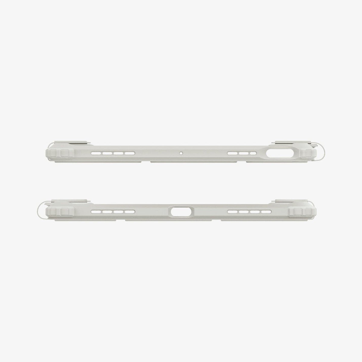ACS06074 - iPad Air 10.9" Case Air Skin Pro in gray showing the top and bottom with precise cutouts
