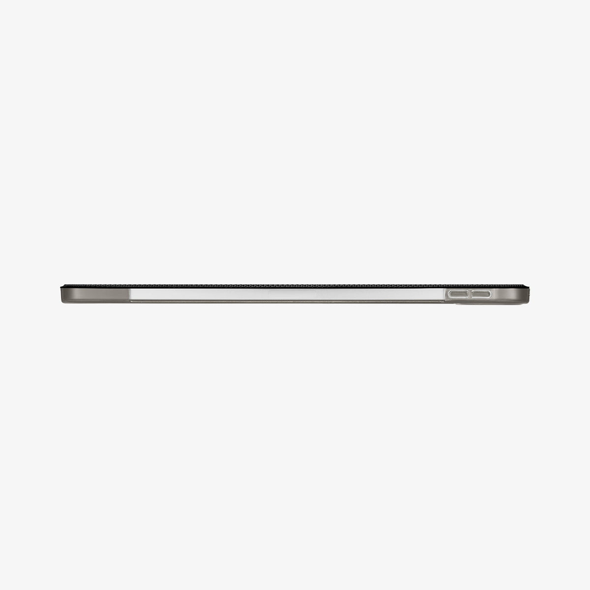 ACS05466 - iPad Pro 11" (2022/2021/2020/2018) Case Liquid Air Folio in black showing the side with volume controls