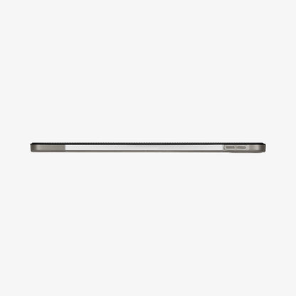 ACS05466 - iPad Pro 11" (2022/2021/2020/2018) Case Liquid Air Folio in black showing the side with volume controls
