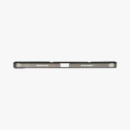 ACS05466 - iPad Pro 11" (2022/2021/2020/2018) Case Liquid Air Folio in black showing the bottom with precise cutouts