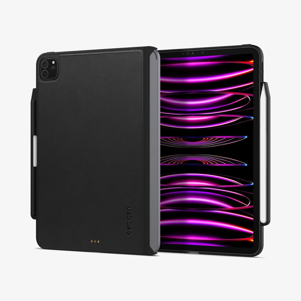 ACS05467 - iPad Pro 11" Case Thin Fit Pro in black showing the back and front
