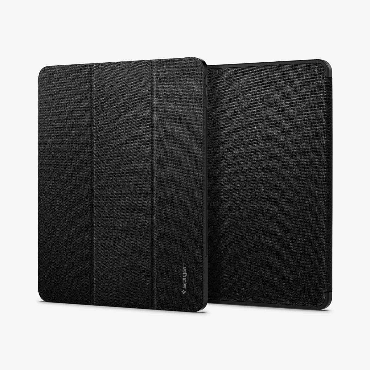 ACS03434 - iPad Pro 12.9" (2022/2021) Case Urban Fit in black showing the front and back