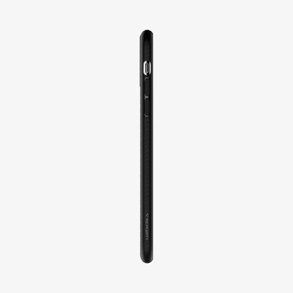 076CS27184 - iPhone 11 Case Liquid Air in matte black showing the side with volume controls