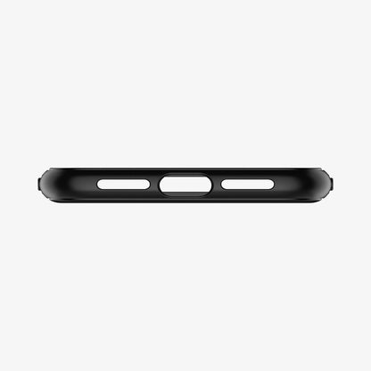 076CS27183 - iPhone 11 Case Rugged Armor in Matte Black showing the bottom