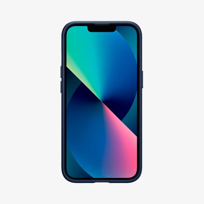 ACS03520 - iPhone 13 Case Liquid Air in navy blue showing the front