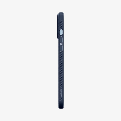 ACS03202 - iPhone 13 Pro Max Case Liquid Air in navy blue showing the side with volume controls
