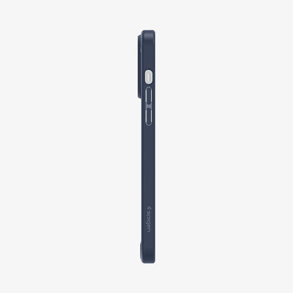 ACS04962 - iPhone 14 Pro Case Ultra Hybrid in navy blue showing the side with volume controls
