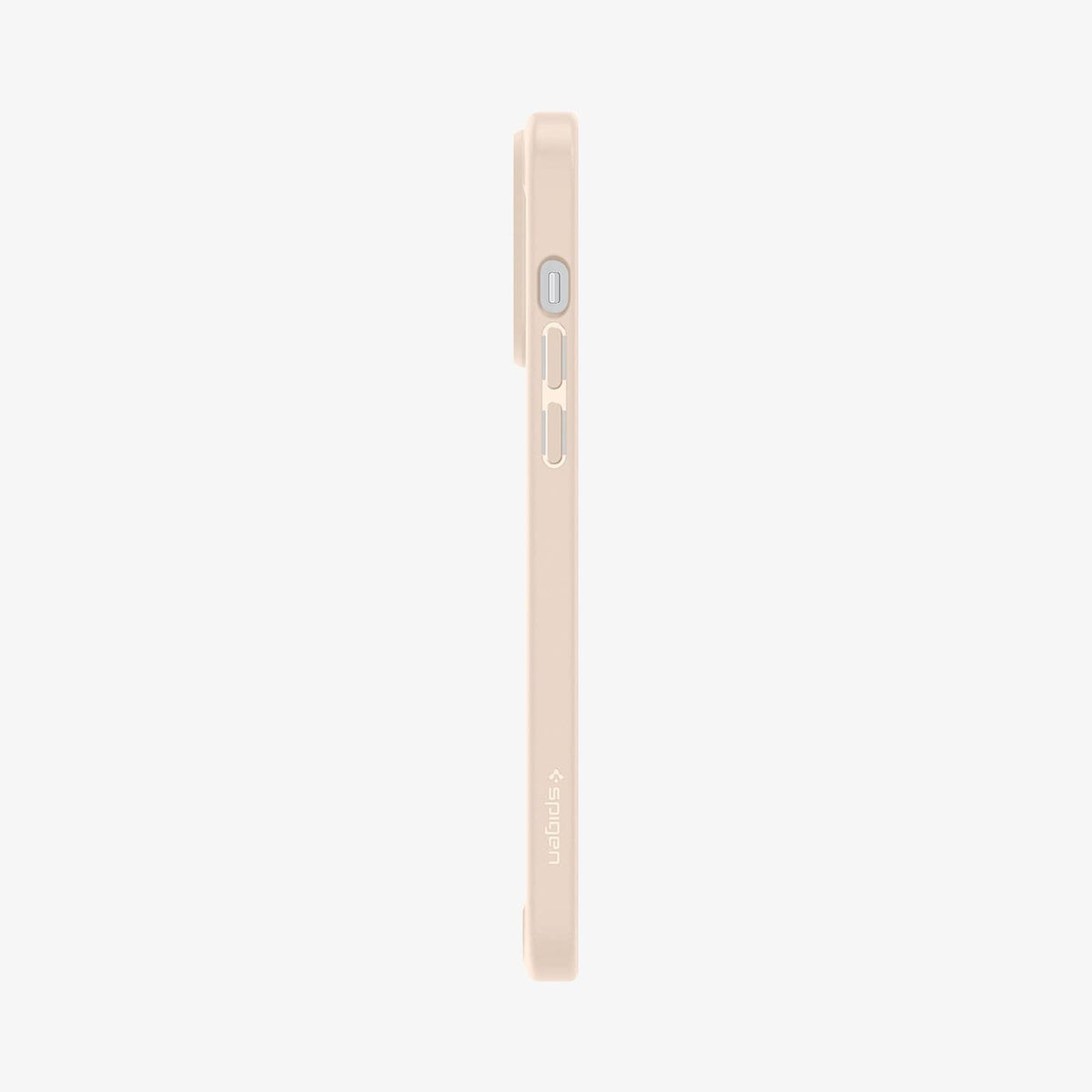 ACS04819 - iPhone 14 Pro Max Case Ultra Hybrid in sand beige showing the side with volume controls