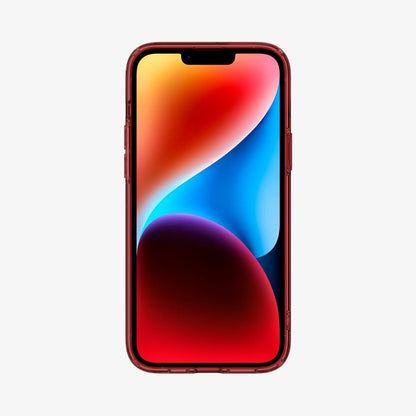 ACS04896 - iPhone 14 Plus Case Ultra Hybrid in red crystal showing the front