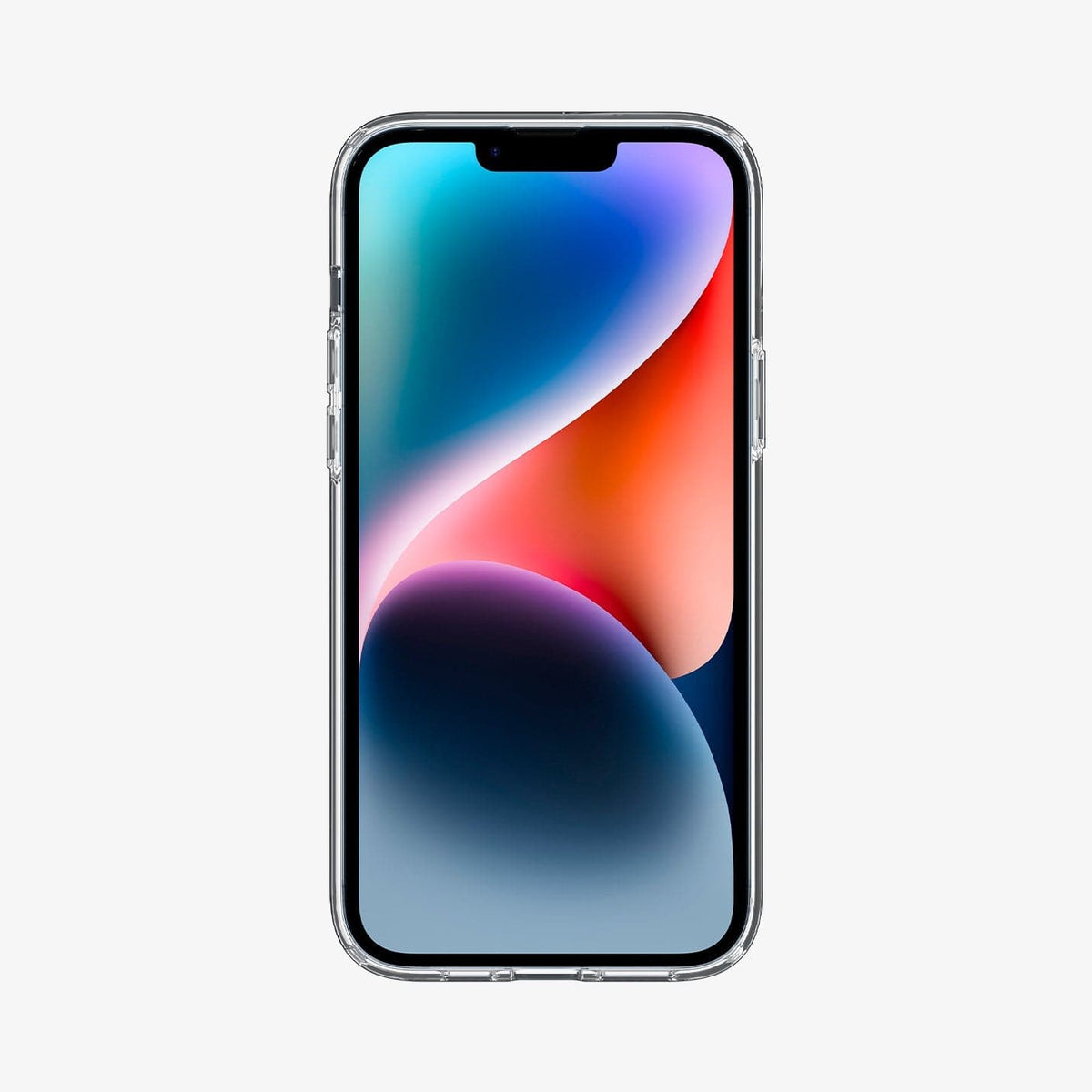 ACS04904 - iPhone 14 Plus Case Ultra Hybrid (MagFit) in carbon fiber showing the front